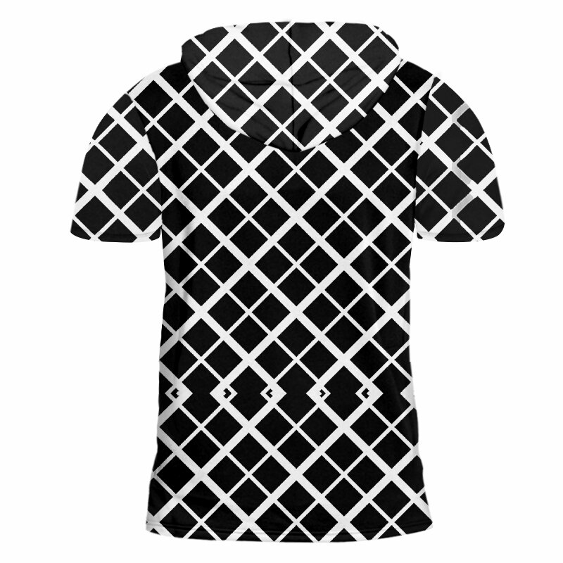800x800 Ujwi Men's New Cool Tee Shirt Printed Creative Black And White