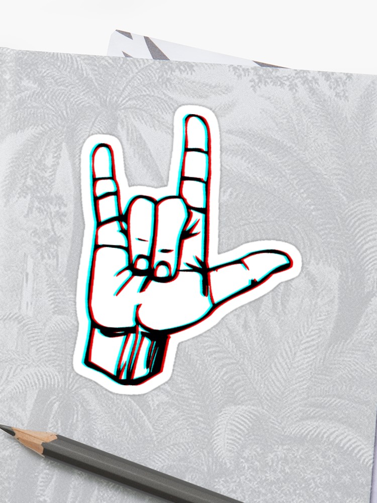750x1000 Ily Hand Sticker