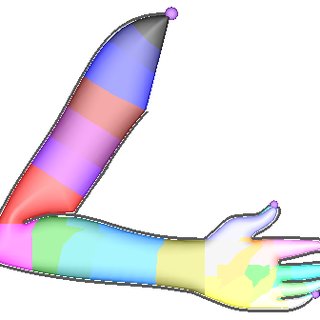 320x320 Mesh Construction For A Hand Model