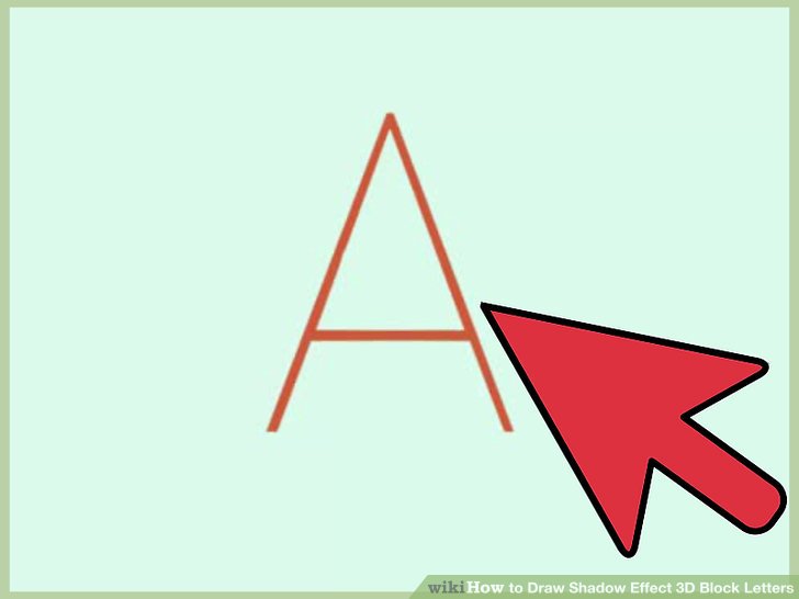 728x546 How To Draw Shadow Effect Block Letters