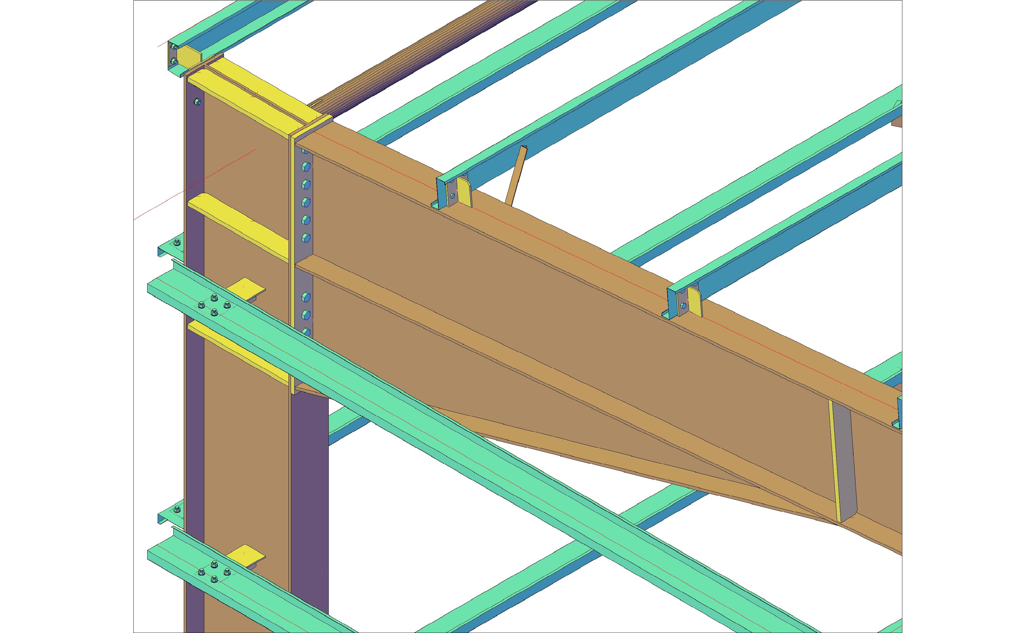 3372x2061 portal frame fabrication drawings