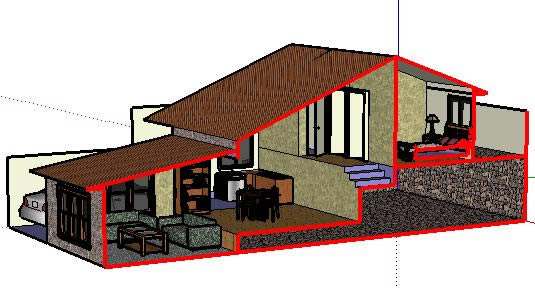 535x288 Split Level House In Cad Download