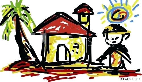 500x290 sweet home drawing home sweet home drawing image of a cozy house