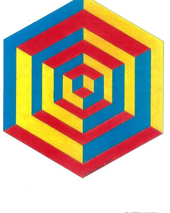 582x727 Optical Illusion Poster