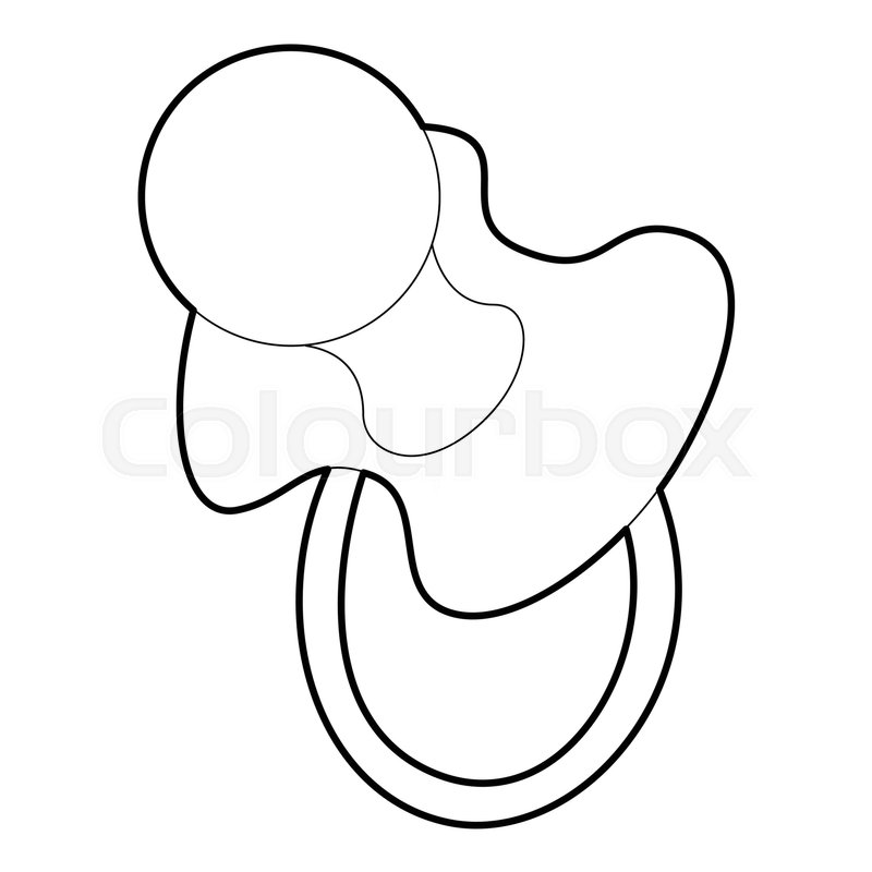 800x800 Baby Pacifier Icon Isometric Stock Vector Colourbox