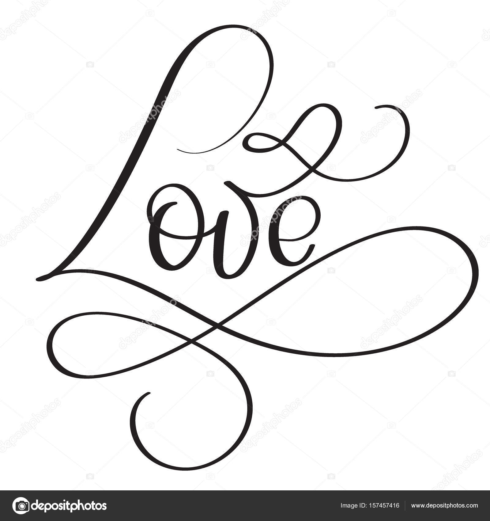 1600x1700 Huge Collection Of 'love Word Drawing' Download More Than