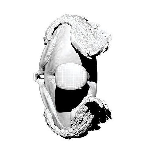 474x500 Love Heart With Wings Pendant Jewel Printable Model