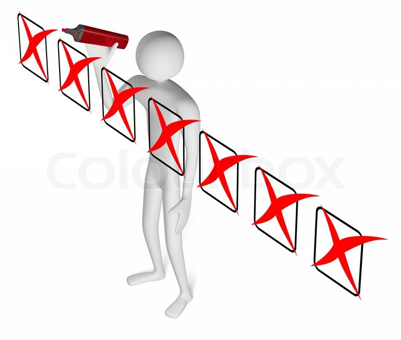 800x677 Man With Marker Drawing Red Cross Stock Image Colourbox