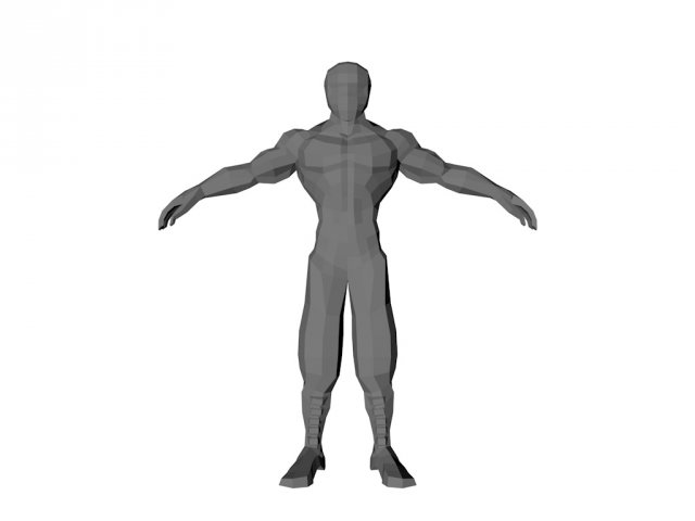 640x480 Low Poly Man Free Model In Man