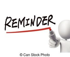240x194 Reminder Word Written