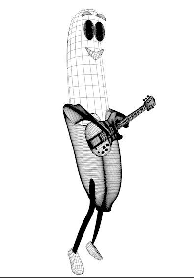 395x565 Banana Rock Star Man Model
