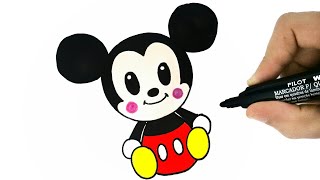 3d Mickey Mouse Drawing | Free download on ClipArtMag