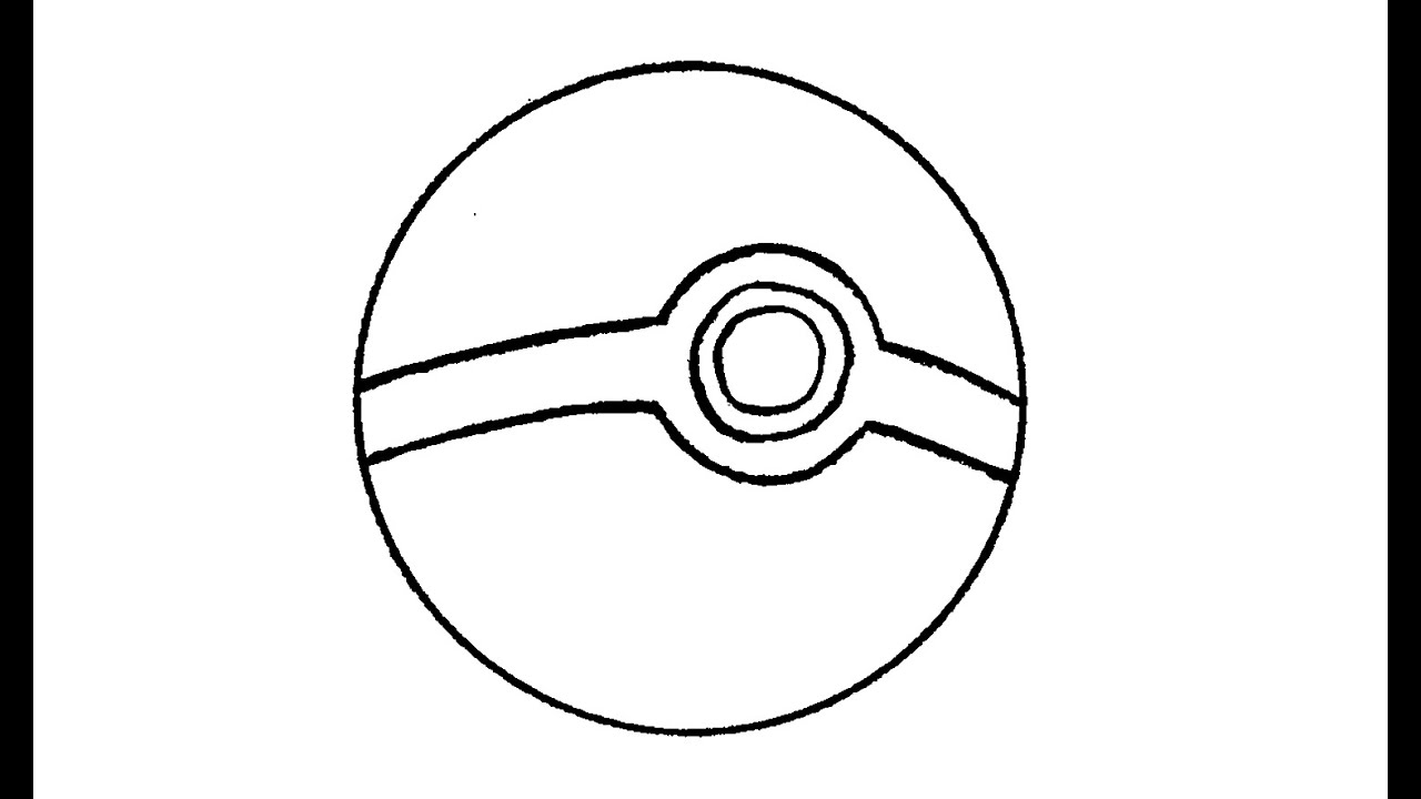 1280x720 How To Draw A Pokeball