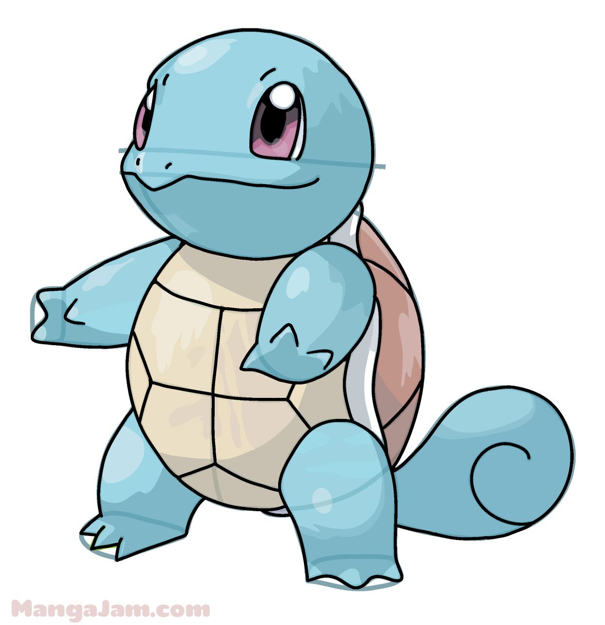 1240x1280 Let's Learn How To Draw Squirtle From Pokemon Today! Squirtle
