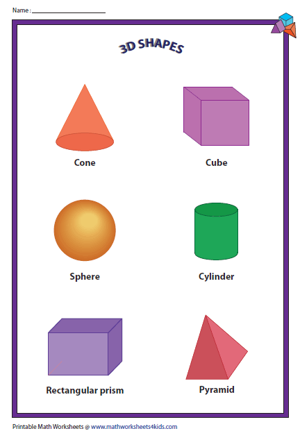 432x621 Solid Shapes Worksheets