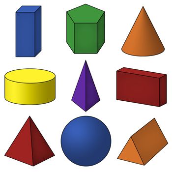 350x350 Shapes Clip Art Geometric Solids Art Lessons