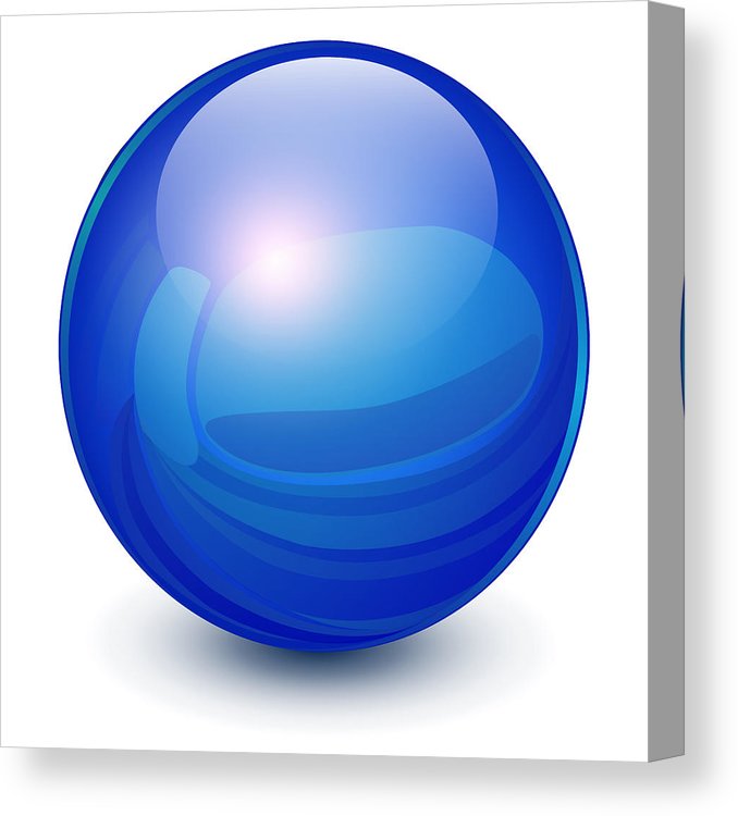 678x750 Blue Sphere Canvas Print Canvas Art