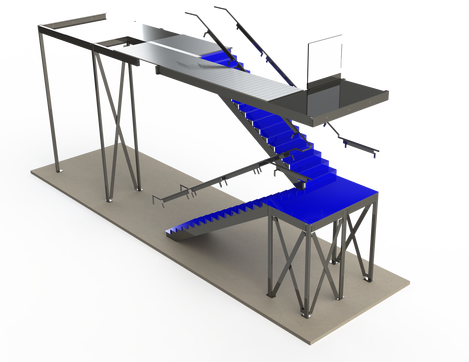 469x362 stair case fabrication drawings for a gym