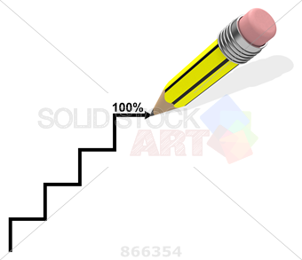 340x293 Stock Photo Of Yellow Striped Pencil Drawing Black Stairs