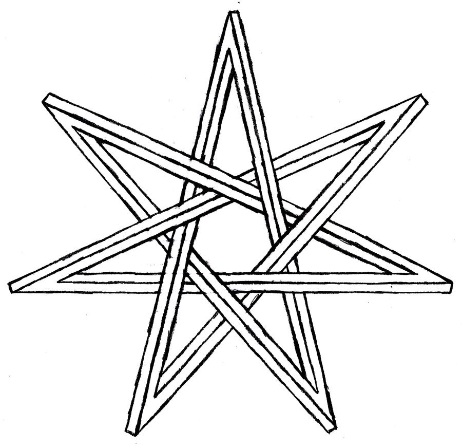 900x872 Impossible Drawing Star