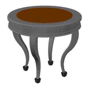 305x300 Table With Curved Legs