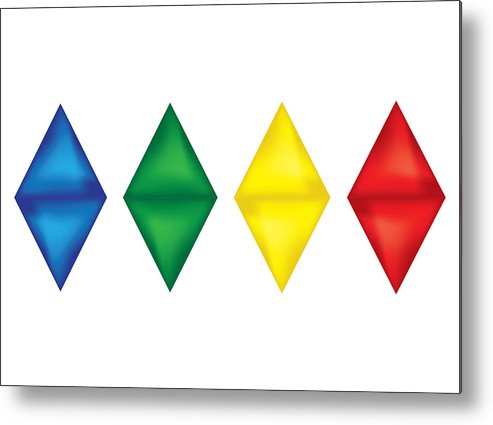 493x425 Triangle Style Modern Background Metal Print