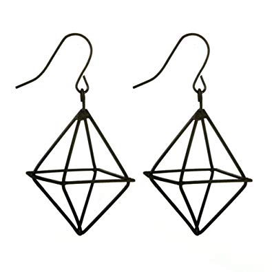 395x395 Fashion Hollow Cube Triangle Dangle Drop Earring