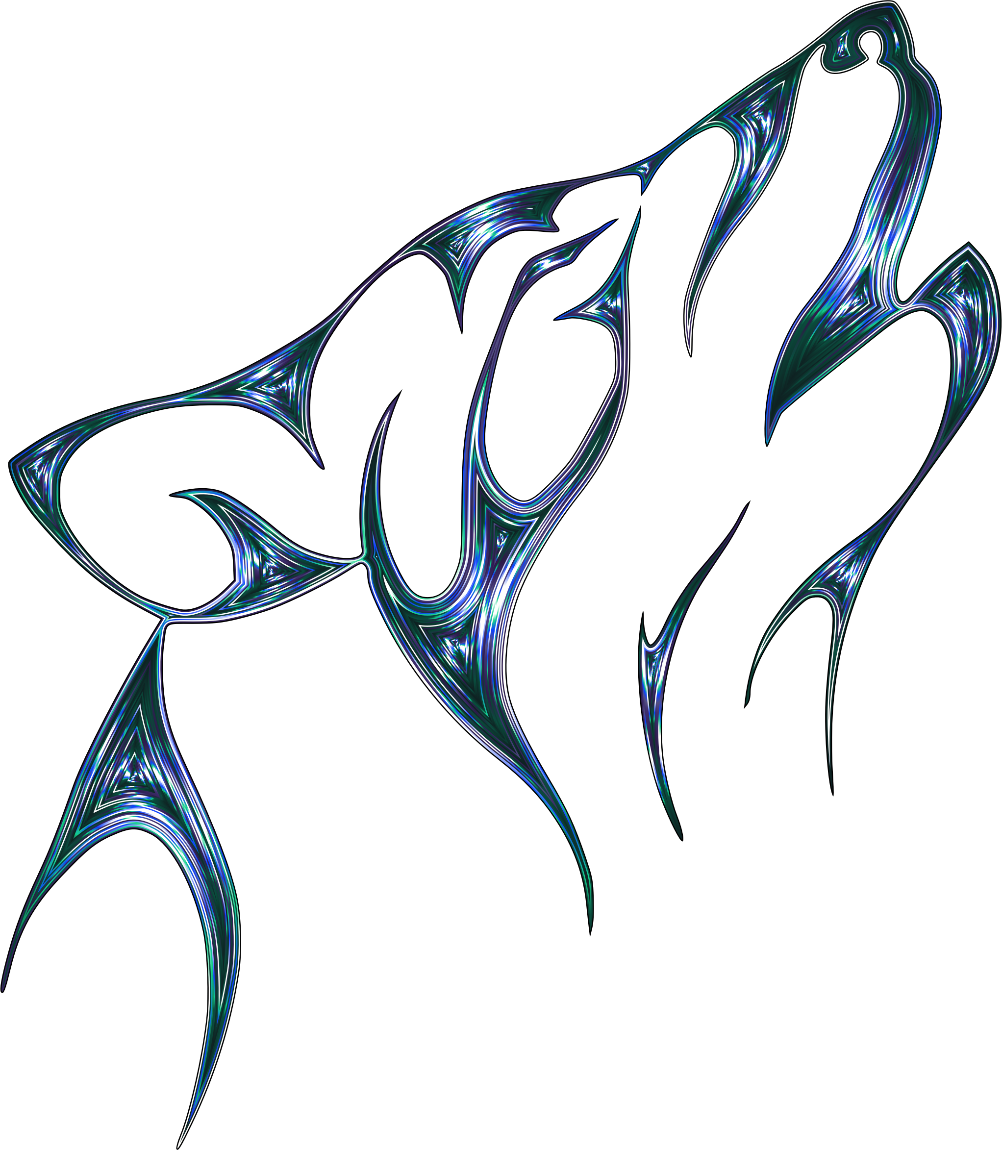 2044x2346 Collection Of Free Drawing Wolf Shadow Download On Ui Ex