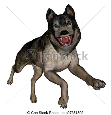 450x470 Wolf Running