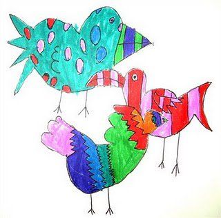 320x317 how to draw overlapping birds dreams for elementary art