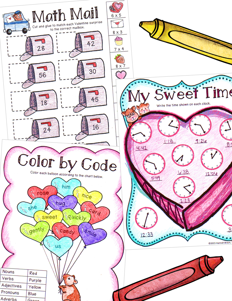 816x1056 Valentine's Day Activities For Grade