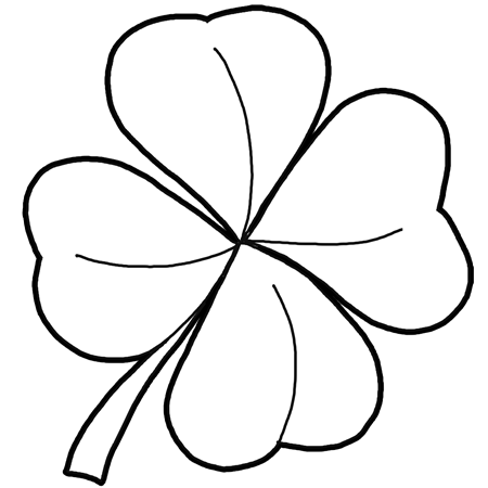450x450 How To Draw Leaf Clovers Shamrocks For St Patricks Day Cece