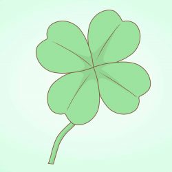 4 Leaf Clover Drawing | Free download on ClipArtMag