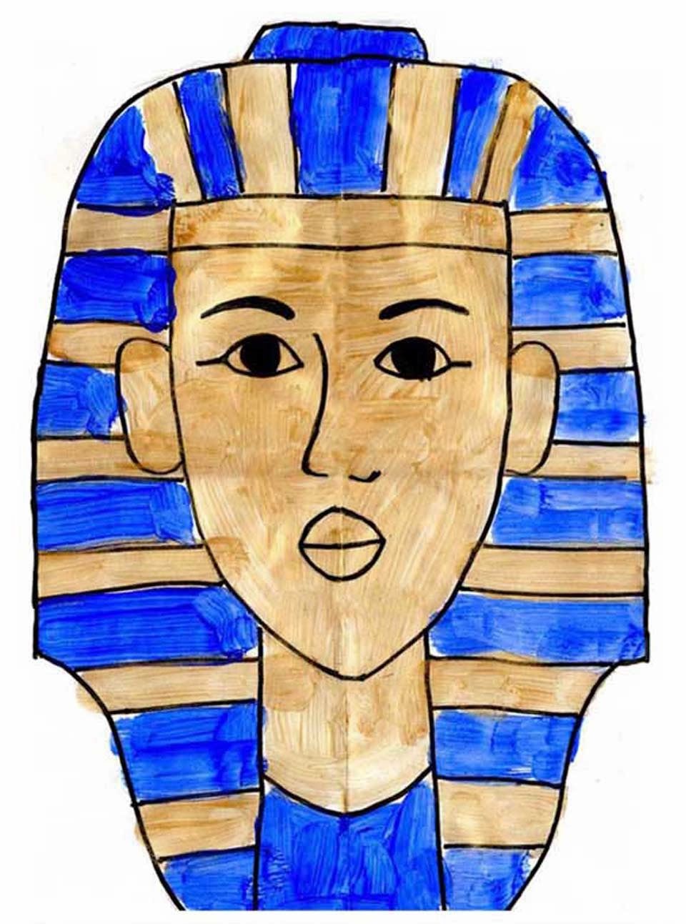 960x1293 How To Draw King Tut Apfk Painting Art Drawings For Kids