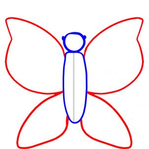 302x302 How To Draw How To Draw A Butterfly For Kids