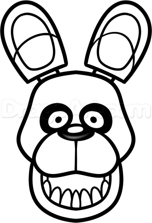 646x943 Bonnie How To Draw Easy Five Nights