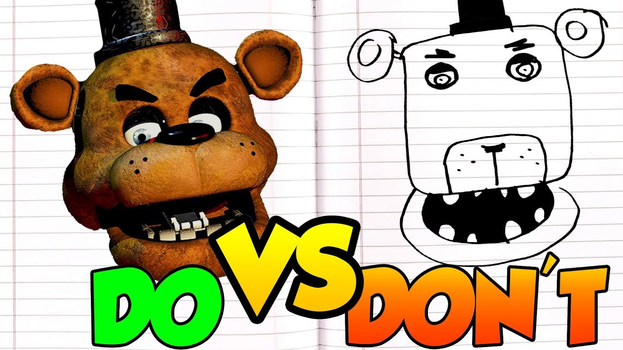 1280x720 Dos Don'ts Drawing Five Nights At Freddy's Freddy In Minute