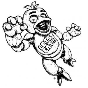 302x302 How To Draw Chica The Chicken, Five Nights