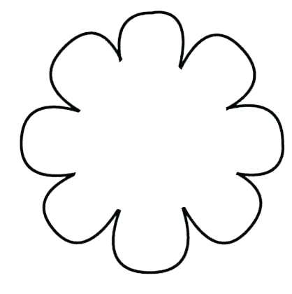 418x420 Flower Pattern Template