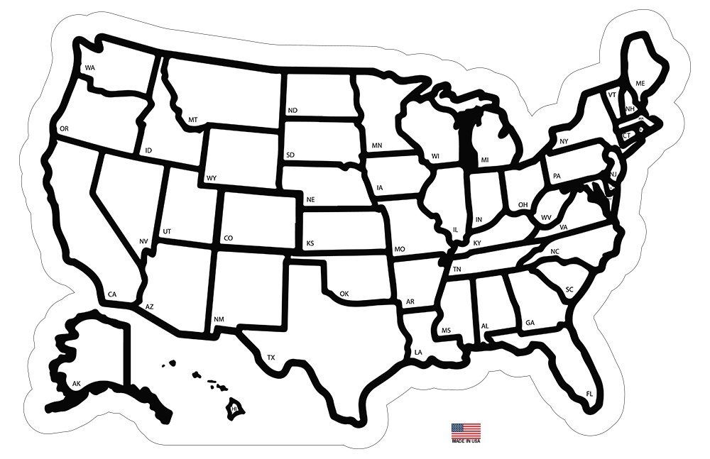 1000x647 rv trailer rv trailer accessories state sticker map for rv