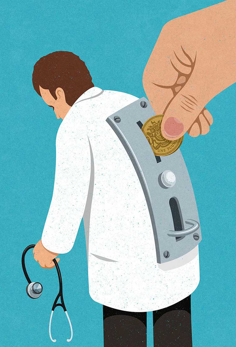 755x1109 satirical illustrations of today's problems drawn in the style