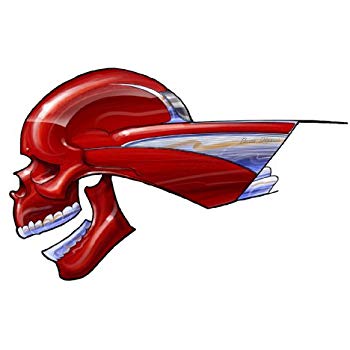 350x350 Chevy Skull Decal Free Shipping In The United