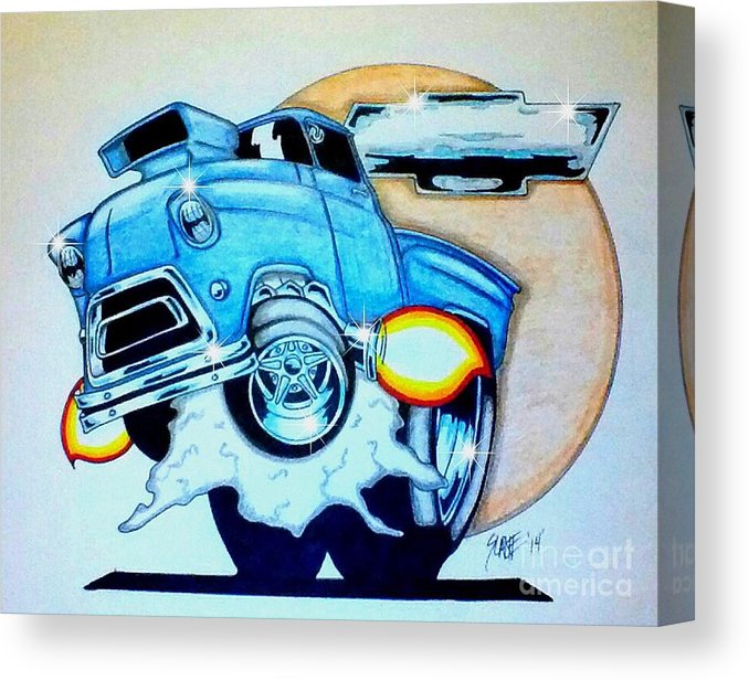 678x617 Chevy Truck Canvas Print Canvas Art