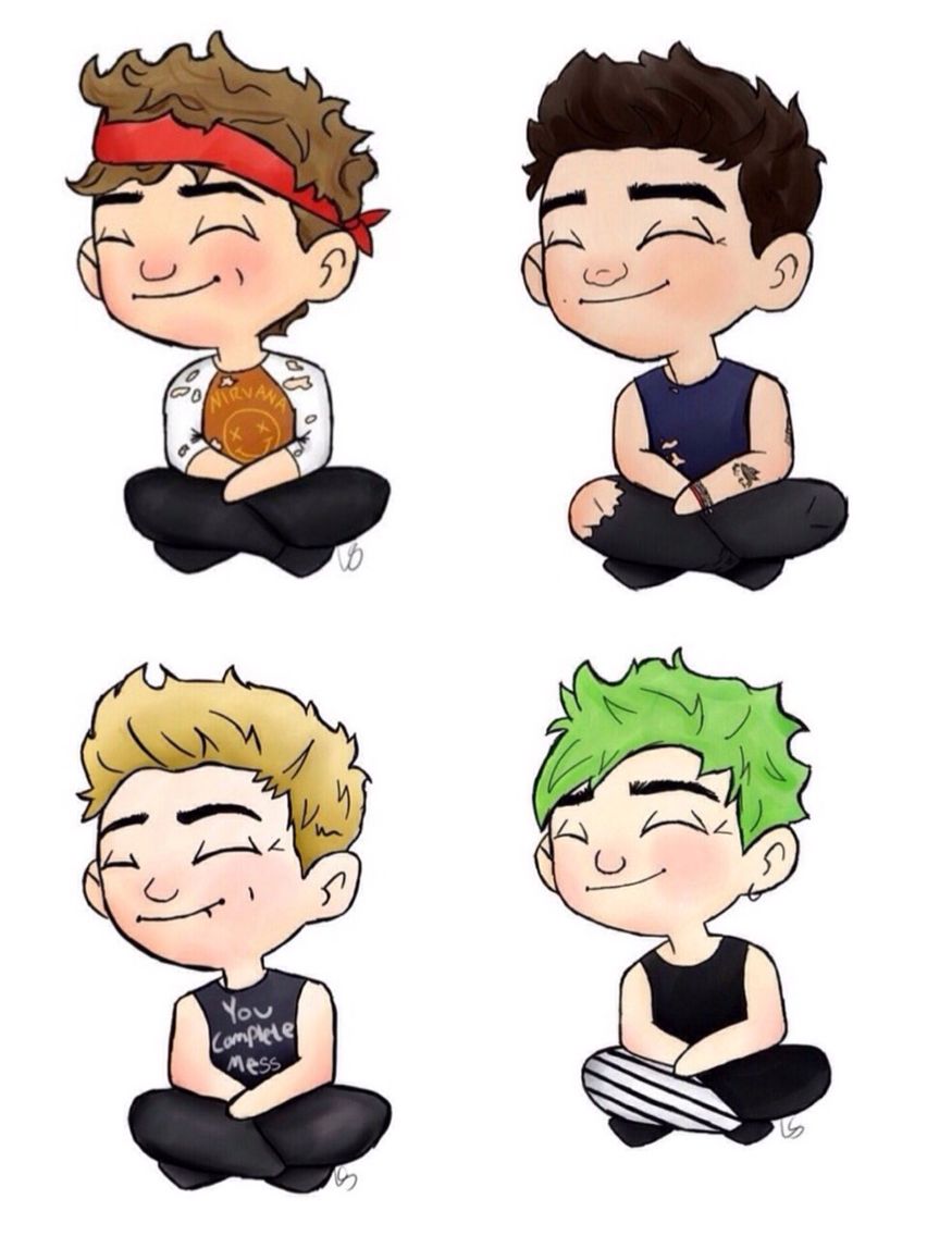 852x1136 cartoon seconds of summer, drawing, second