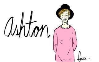 320x203 Little Ashton Irwin Finger Drawing For You Guys, Since Its Like