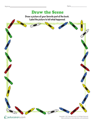 301x390 Draw The Scene Worksheet