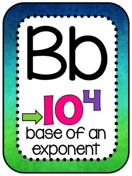 263x350 Math Vocabulary Alphabet Grade Watercolor