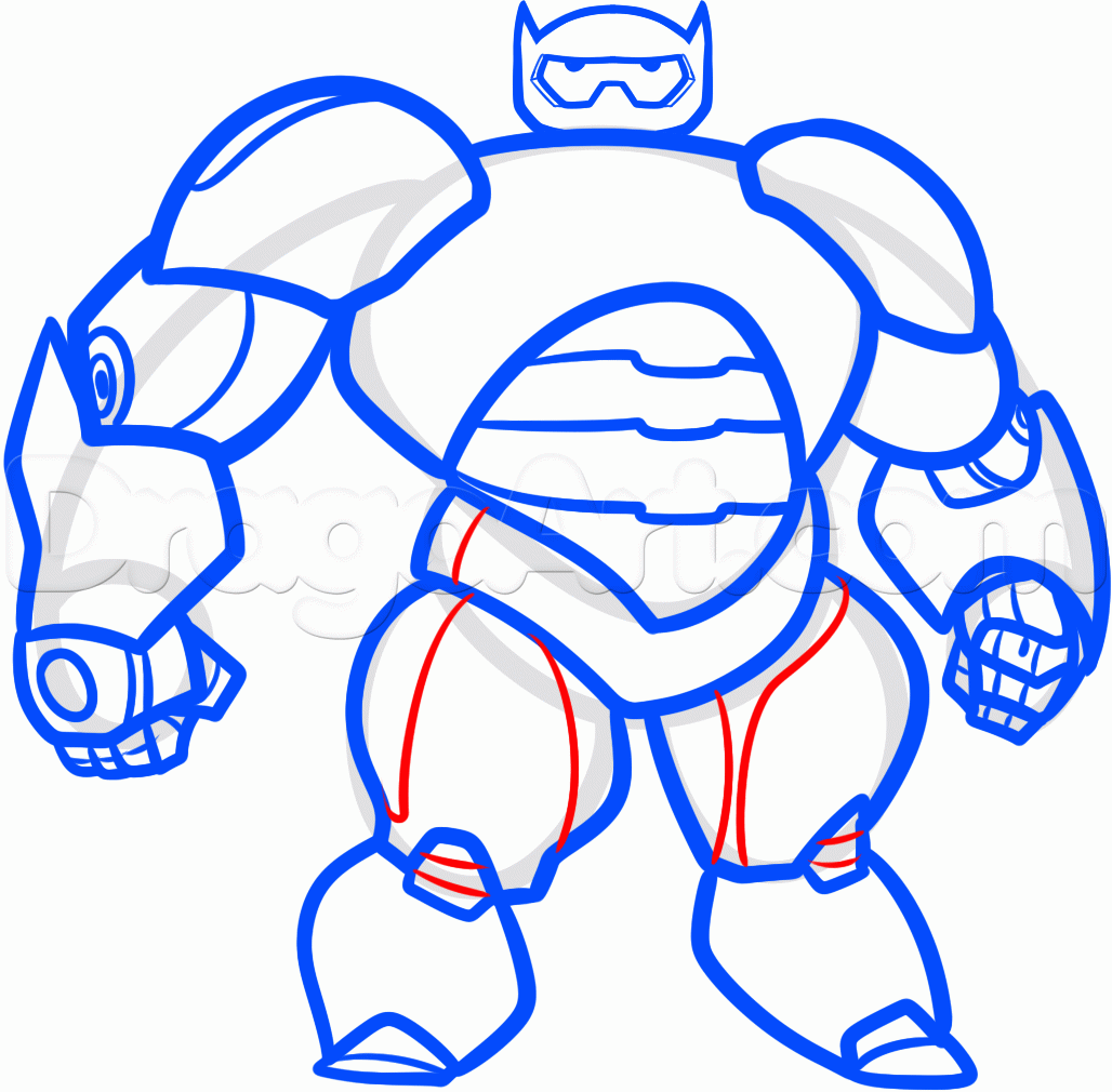 1028x1010 How To Draw Baymax From Big Hero Step