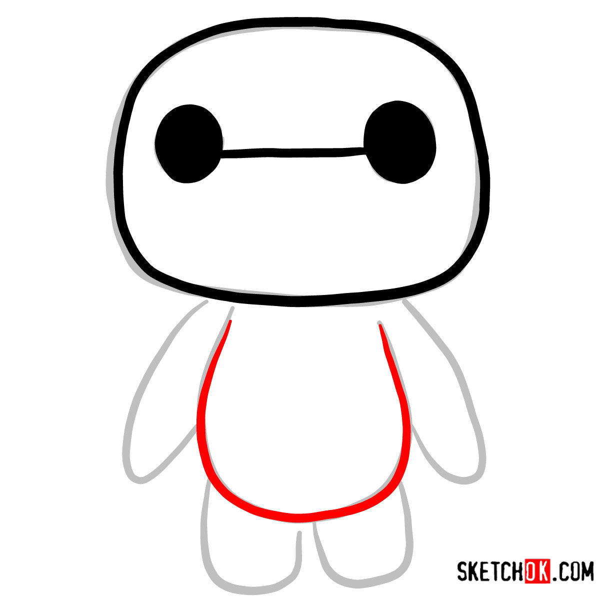 1200x1200 How To Draw Baymax Chibi Big Hero