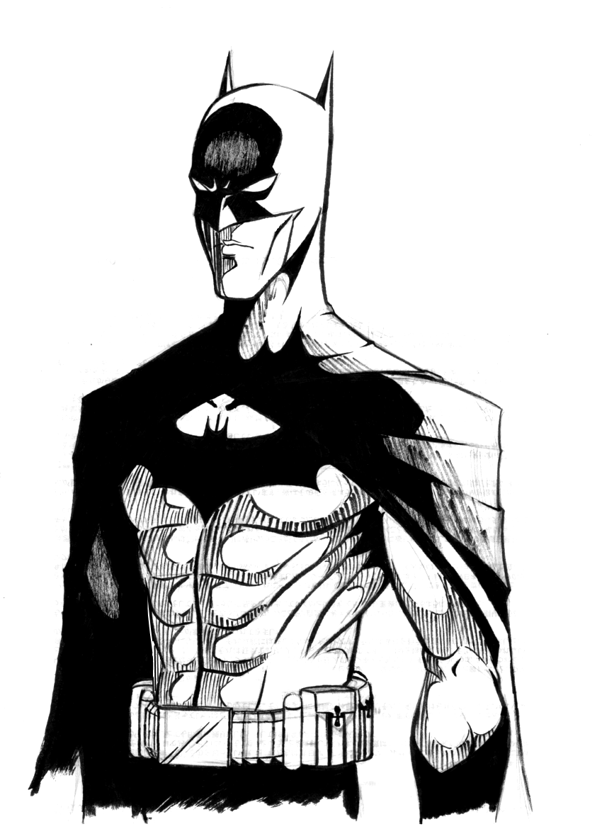 850x1170 Batman Sketch Hi Flite Dc Universe Project